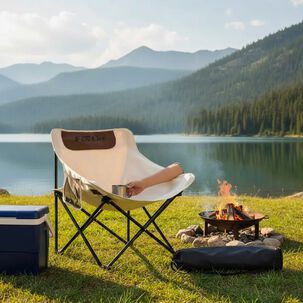 Silla Plegable Camping Beige