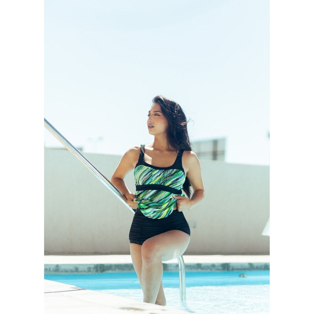 Traje De Ba&ntilde;o Top Tankini S&oacute;lo Parte De Arriba Gloriahoon -s image number 2.0