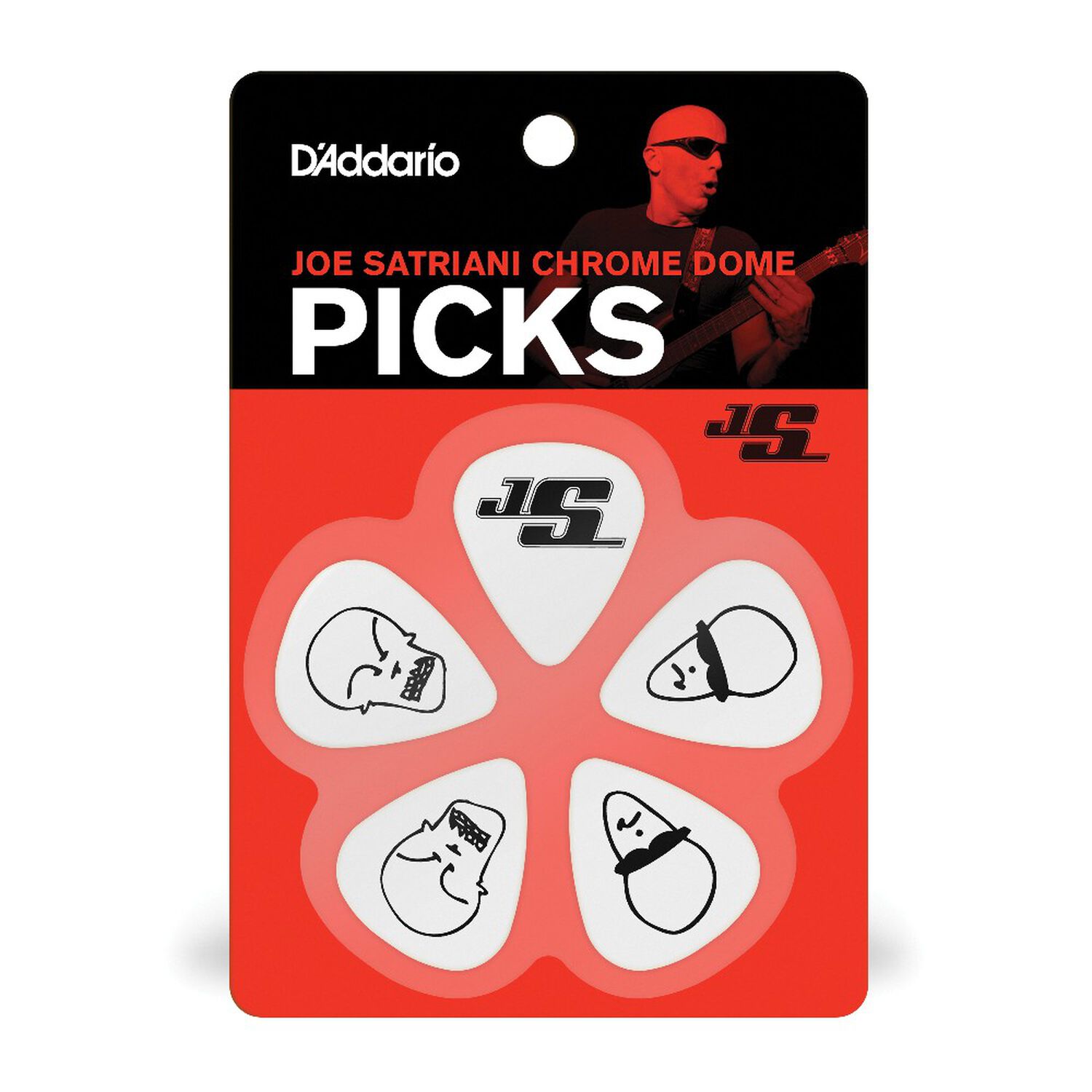 U&ntilde;etas Satriani White (.70mm) 10 Pack 1cwh4-10js Daddario image number 2.0