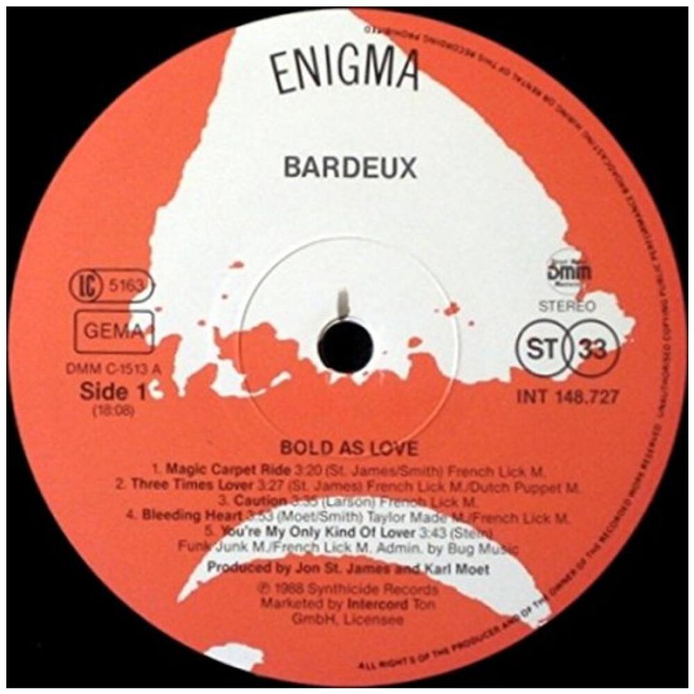 Bardeux - Bold As Love | Vinilo image number 3.0