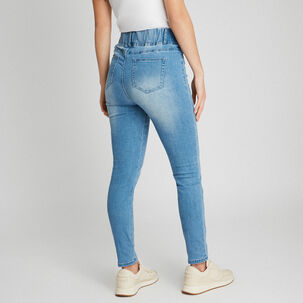 Jeans Calza Con Pretina Alta