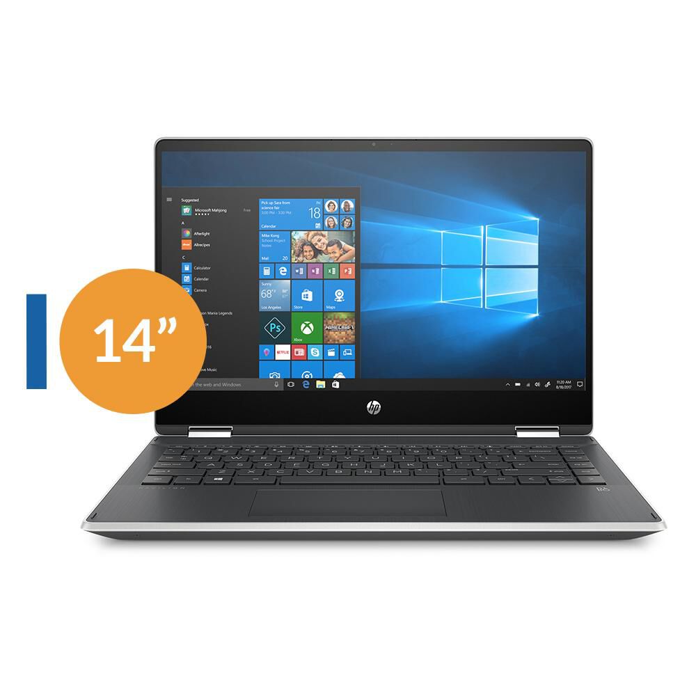 Notebook Hp Pavilion X360 Convertible 14-dh0025la / Intel Core I3 / 4 GB RAM / Intel Uhd 620 / 256 GB / 14'' image number 0.0