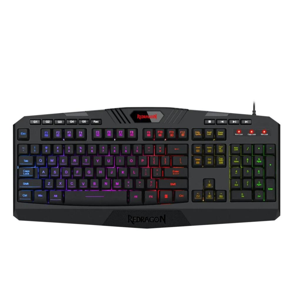 Teclado Mecanico Gamer Usb Rgb Negro Harpe Redragon image number 1.0