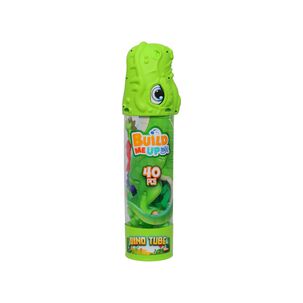 Bloques Maxi 40 Piezas En Tubo Con Figura De Animal Y Exhibidor Happyline