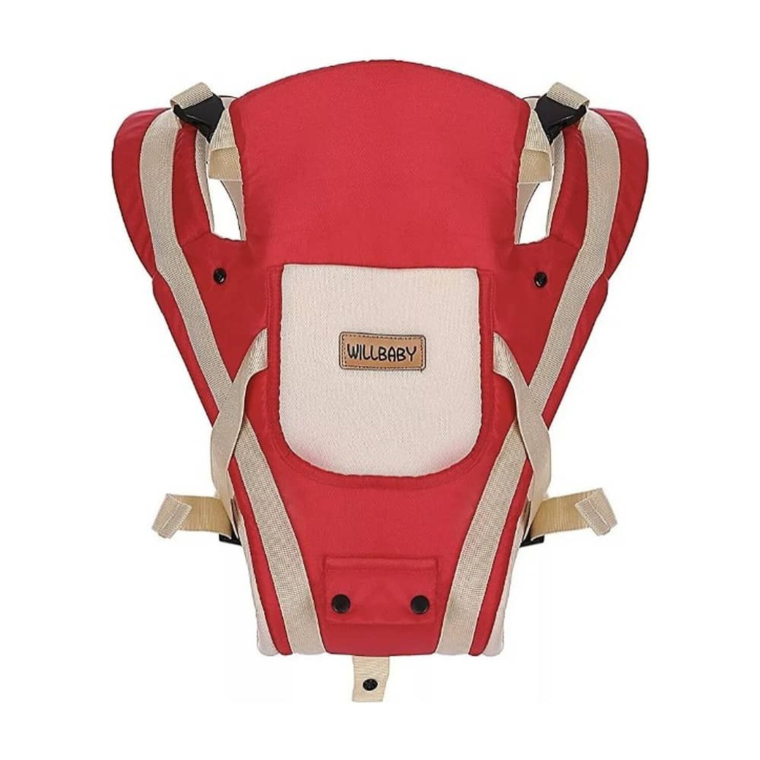 Mochila Portabeb&eacute; 3 En 1 Ajustables Asiento Removible Rojo image number 3.0