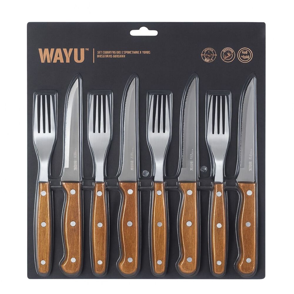 Set Cuchillos Y Tenedores Prm 8 Pcs Wayu image number 3.0