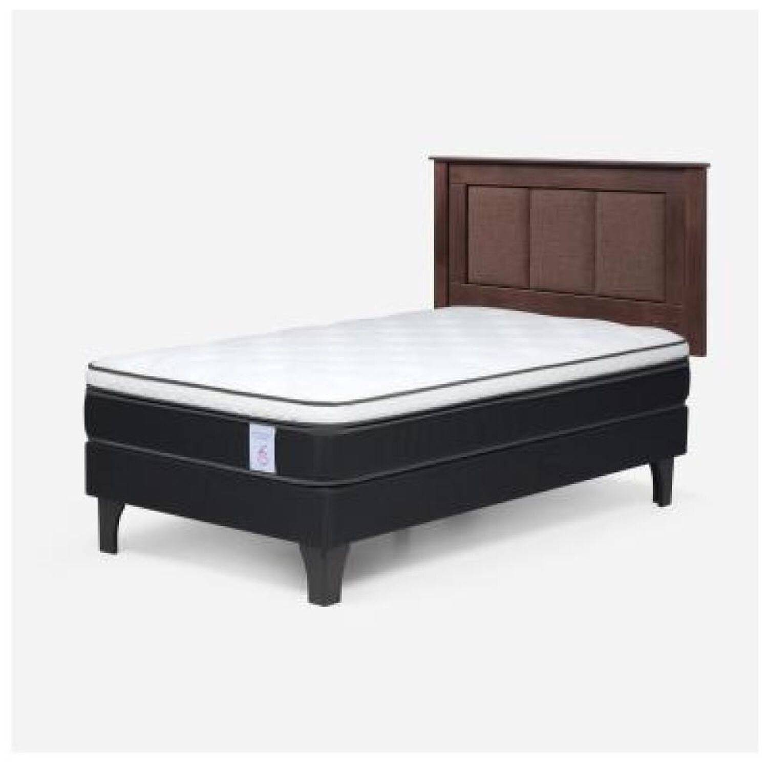 Cama Europea Rosen New Style 6 / 1.5 Plazas / Base Normal + Respaldo image number 8.0