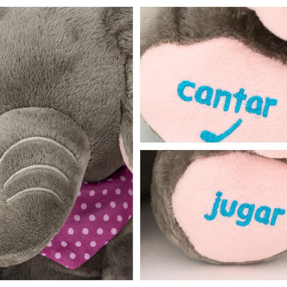 Peluche Interactivo Animado Musica + Juego Elefante Bebe image number 11.0