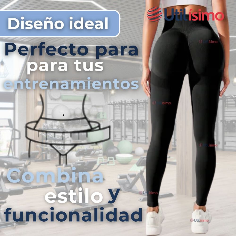 Calza Leggings Push Up Cintura Alta Polar Deportiva Premium Surtido Mujer image number 4.0