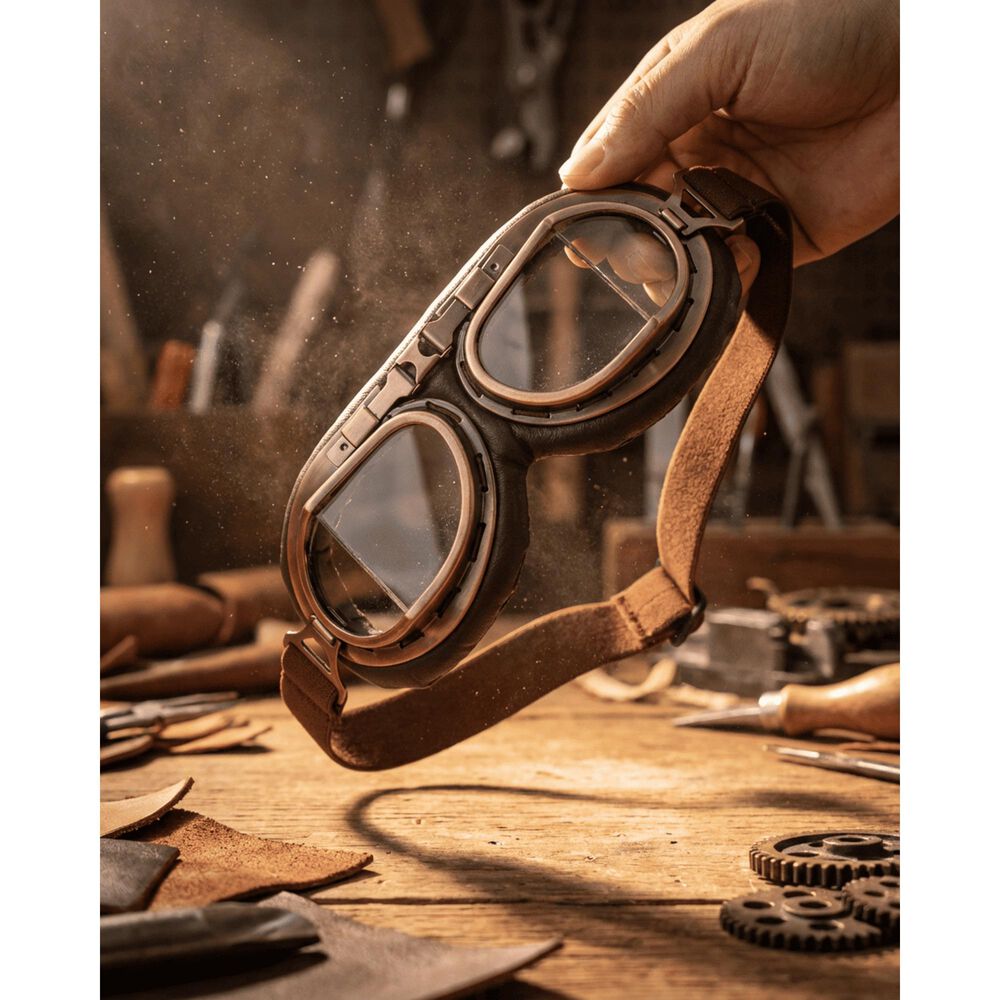 Cosplay Gafas De Moto Vintage Piloto Steampunk image number 3.0