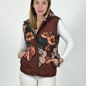 Parka Italiana Corta Estampado Flores