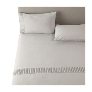 Sabanas Colch&oacute;n King Microfibra 300 Hilos Gris Claro