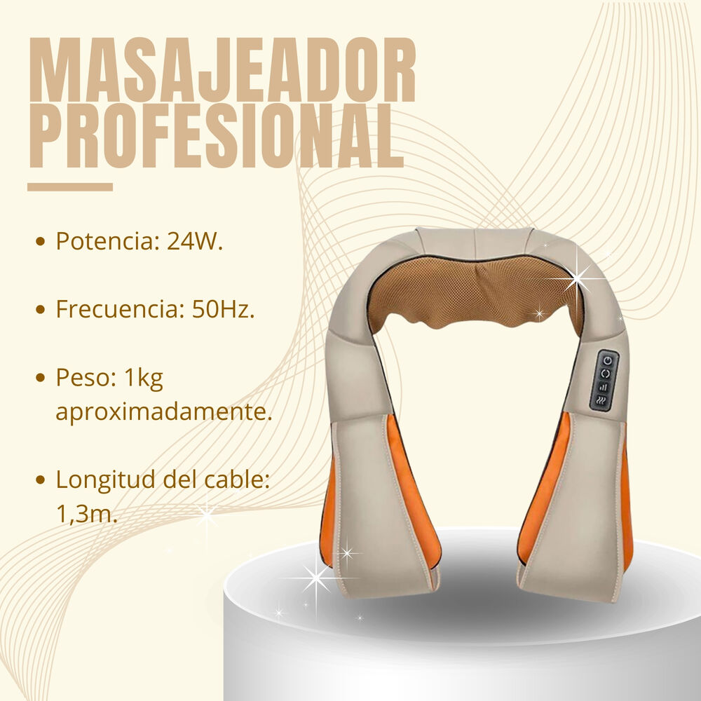 Masajeador Profesional De Espalda Hombro Cuello Relajación image number 6.0