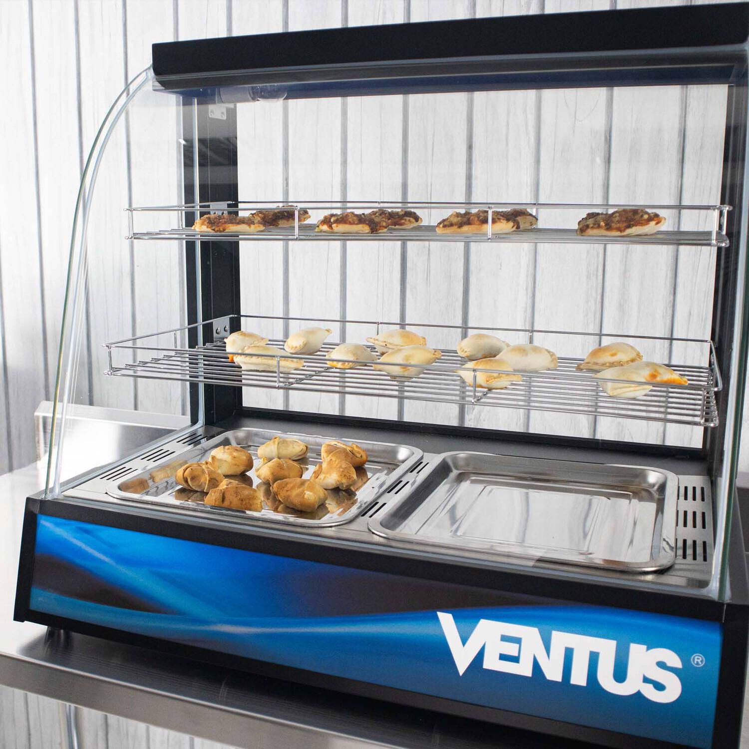 Ventus Vitrina Mantenedora De Calor Curva Vmcd-2 Sobremesa image number 1.0