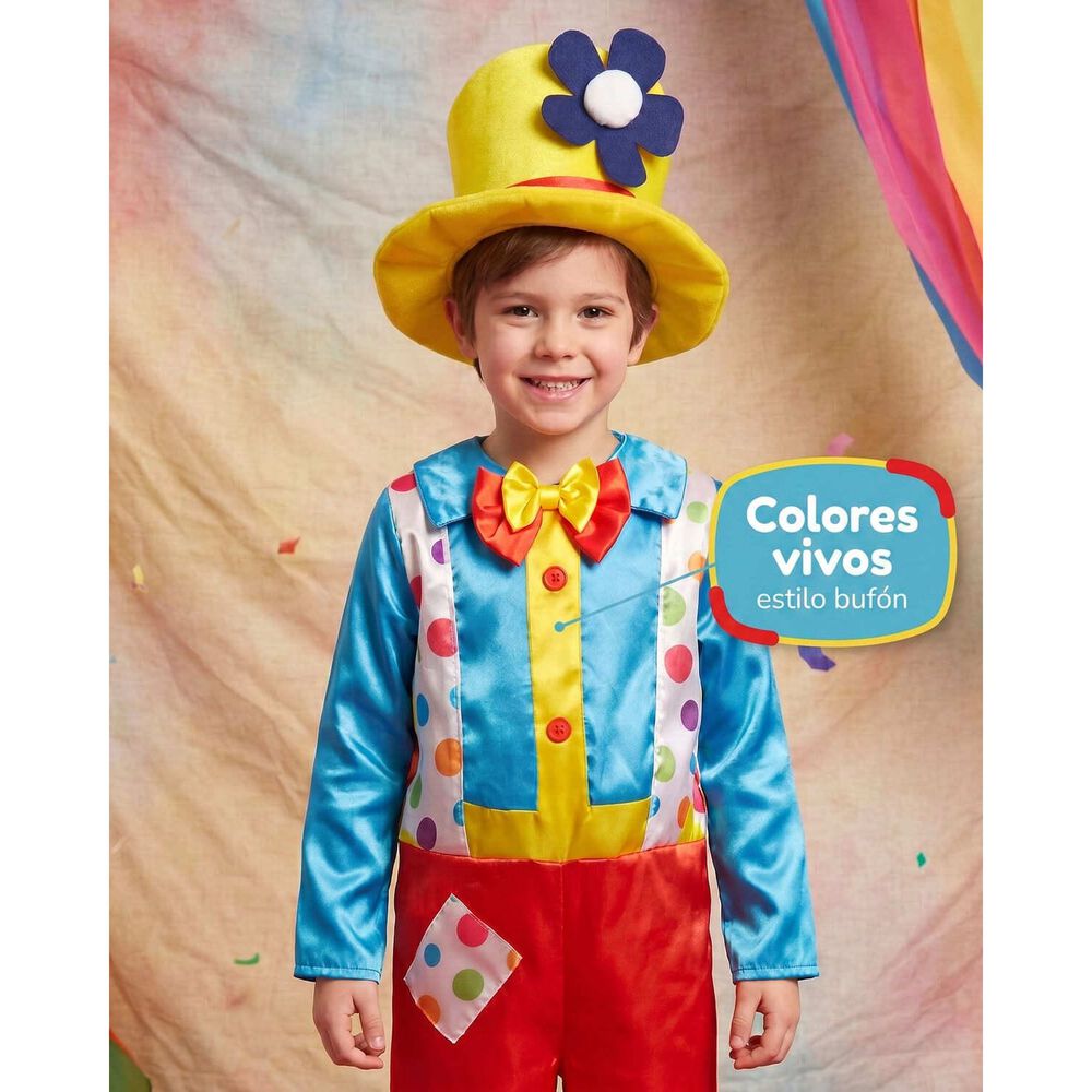 Disfraz Cosplay Payaso Buf&oacute;n Ni&ntilde;o Ni&ntilde;a Carnaval Adulto image number 25.0