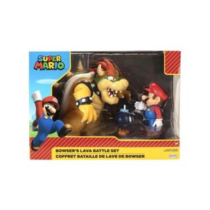 Juguete Figuras Super Mario Y Bowsers Batalla De Castillo