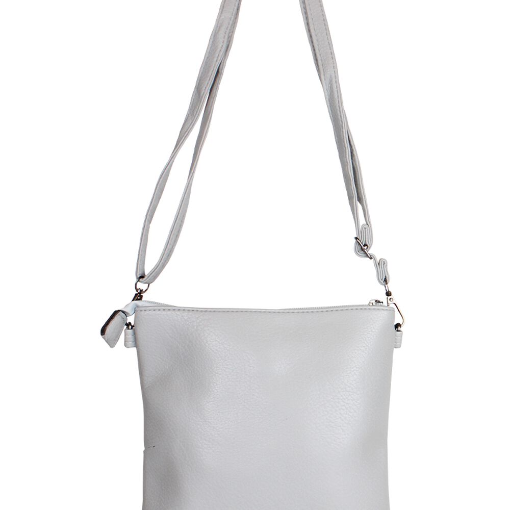 Cartera Bandolera Pola Gris Anabella Sachi image number 2.0
