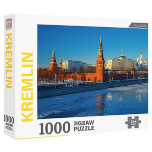 2 Rompecabezas 1000 Piezas 70x50cm Kremlin Taj Mahal