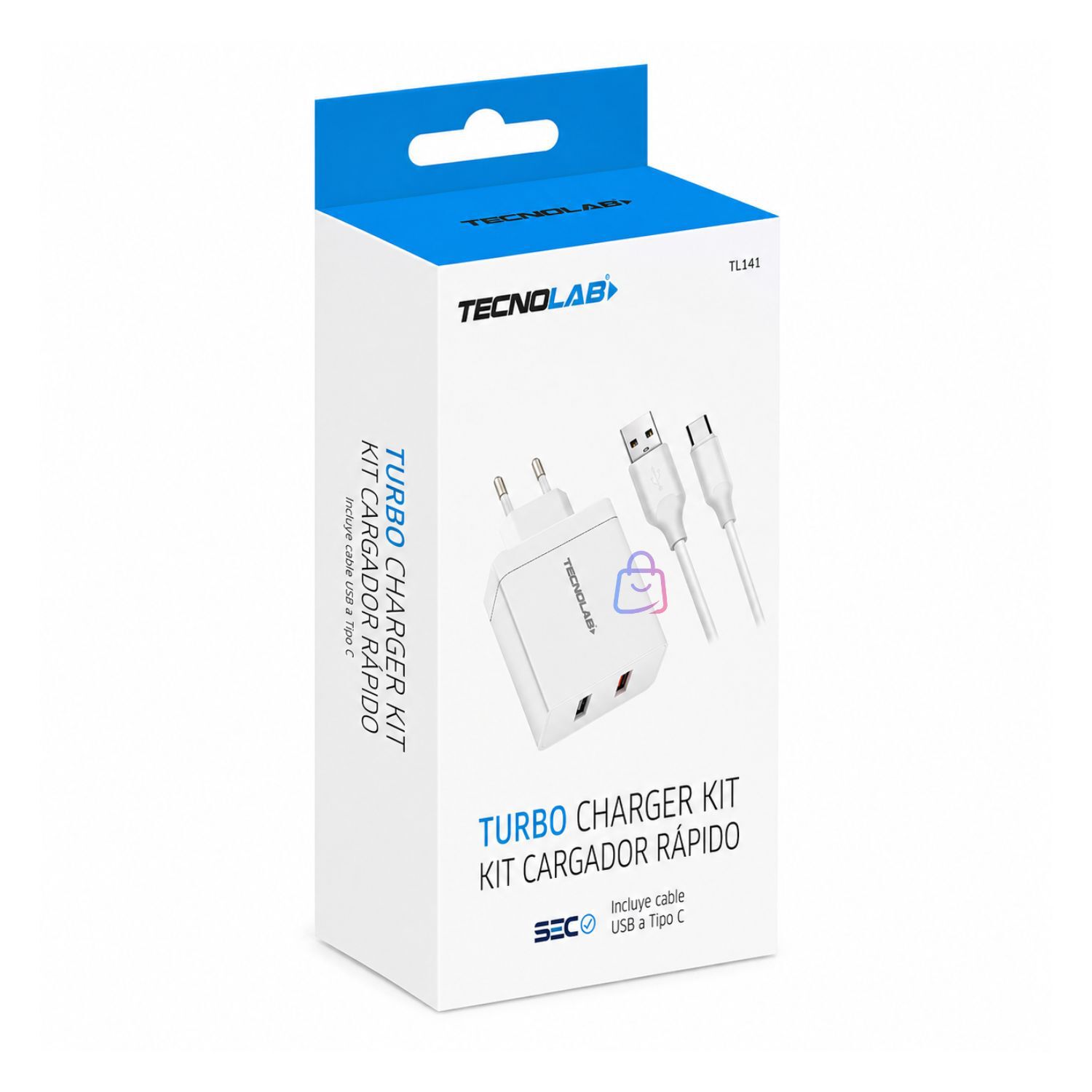 Cargador R&aacute;pido Qc 3.0 18w Usb-a A Usb-c Certificado - Ps image number 3.0