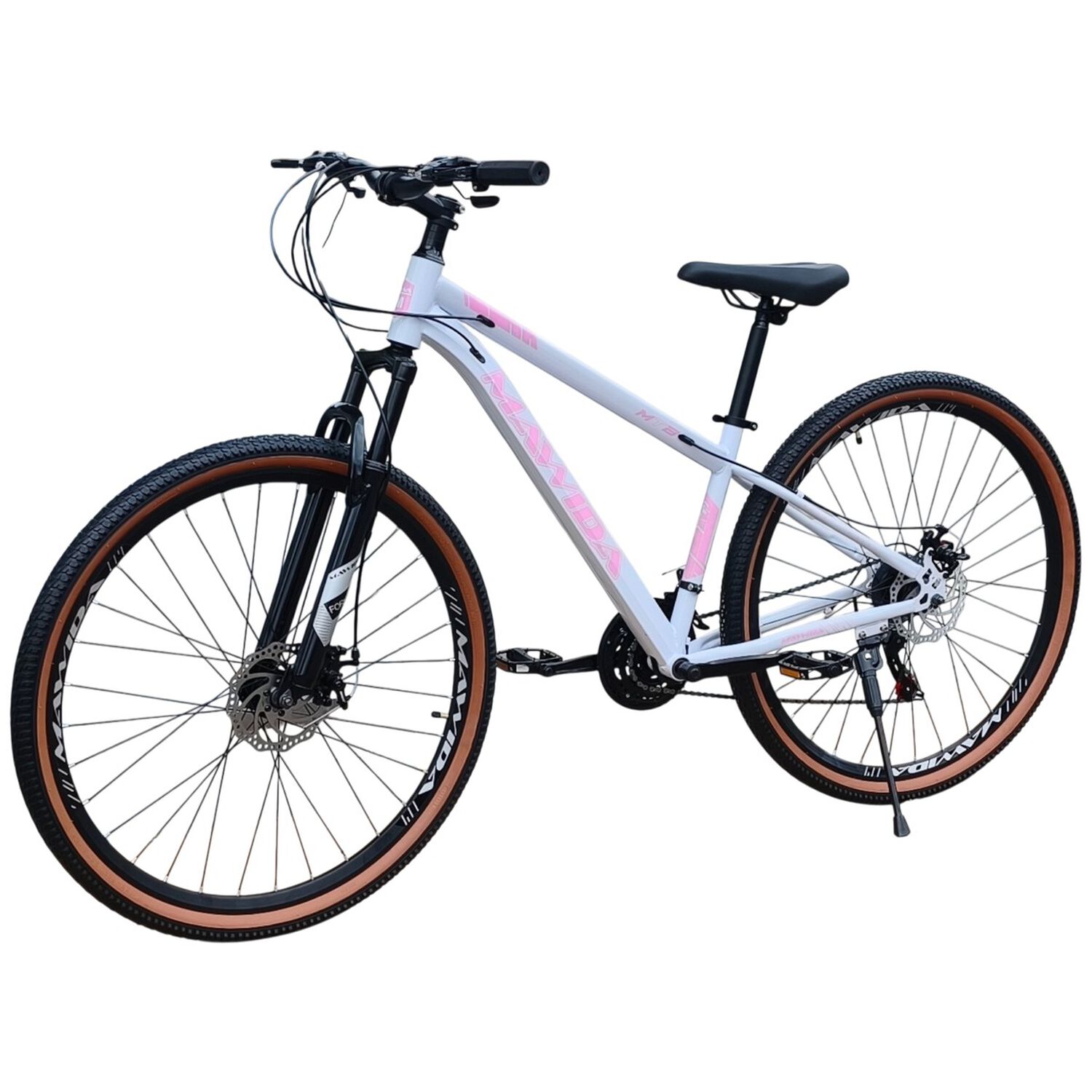 Bicicleta Aro 29 Mawida 21 Veloc Y Freno Disco Blanco Rosado image number 2.0
