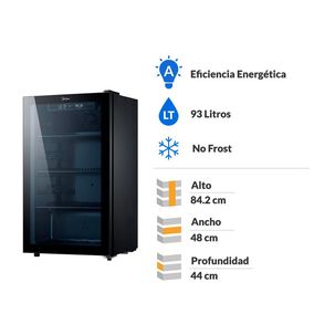 Beer Cooler Midea MBC-960N125SEN / No Frost / 93 Litros / A Beer Cooler Midea MBC-960N125SEN / No Frost / 93 Litros / A