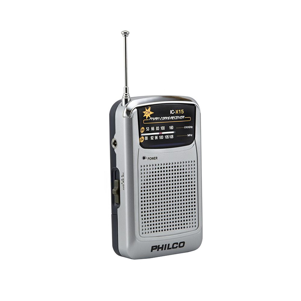 Radio Port&aacute;til A Pilas Fm Am Con Aud&iacute;fonos Philco image number 2.0