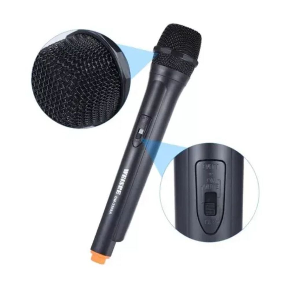 Micr&oacute;fono Inal&aacute;mbrico Profesional Weisre Dm 3308a Karaoke image number 3.0