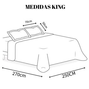 Juego De Sabanas + Cubrecama King + 2 Funda De Almohada Cobertor Verano Qs-14