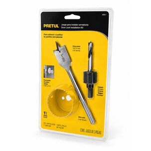 Sierra Copa P/instalar Cerraduras 3 Piezas Truper