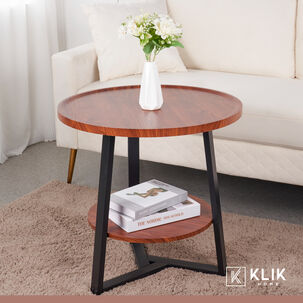 Mesa De Centro Trabajo Y Cafe - Madera Oscura Walnut