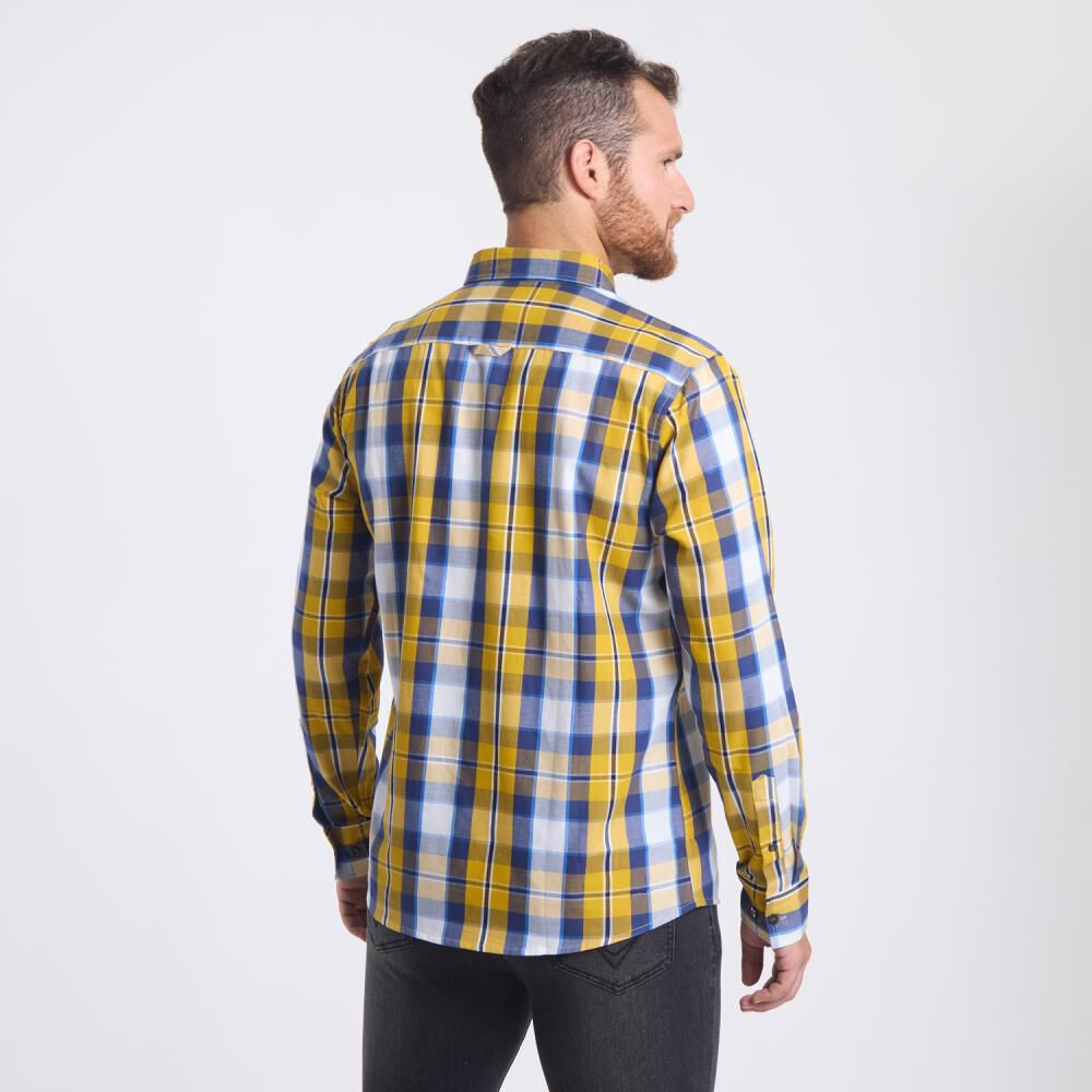 Camisa Estampada Regular Manga Larga Hombre Peroe image number 3.0