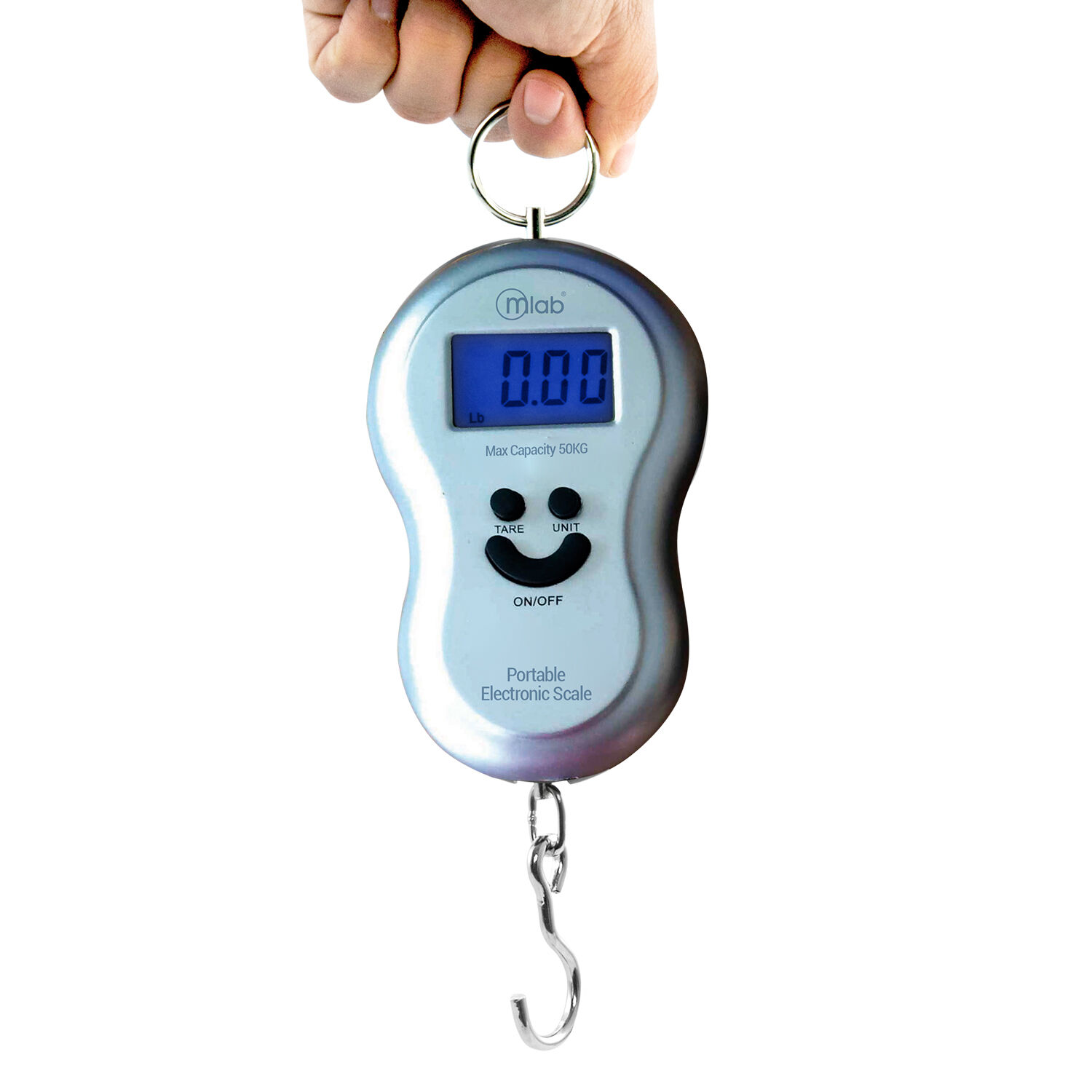 Pesa Balanza Port&aacute;til Pantalla Digital 50kg Scalehook Gris - Ps image number 0.0