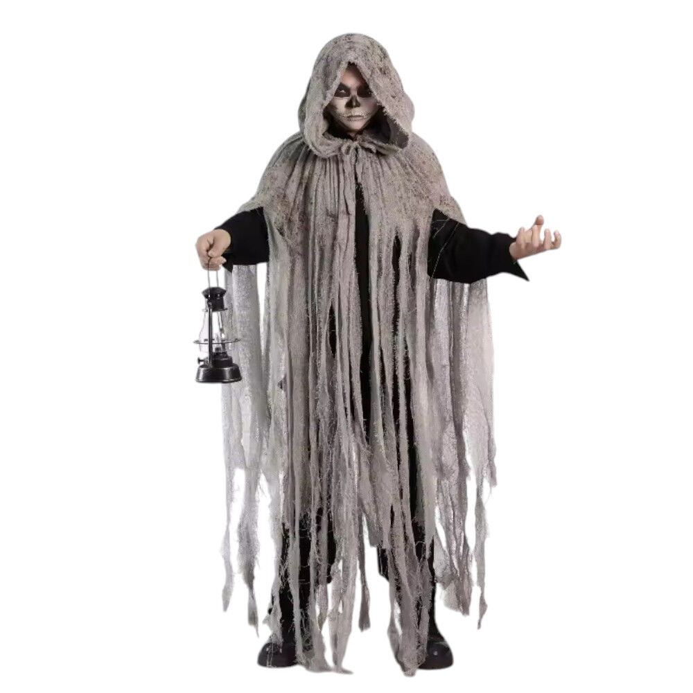 Disfraz Cosplay Capa De Terror Con Capucha Tunica Halloween Hollow Knight Anubis Momia image number 0.0