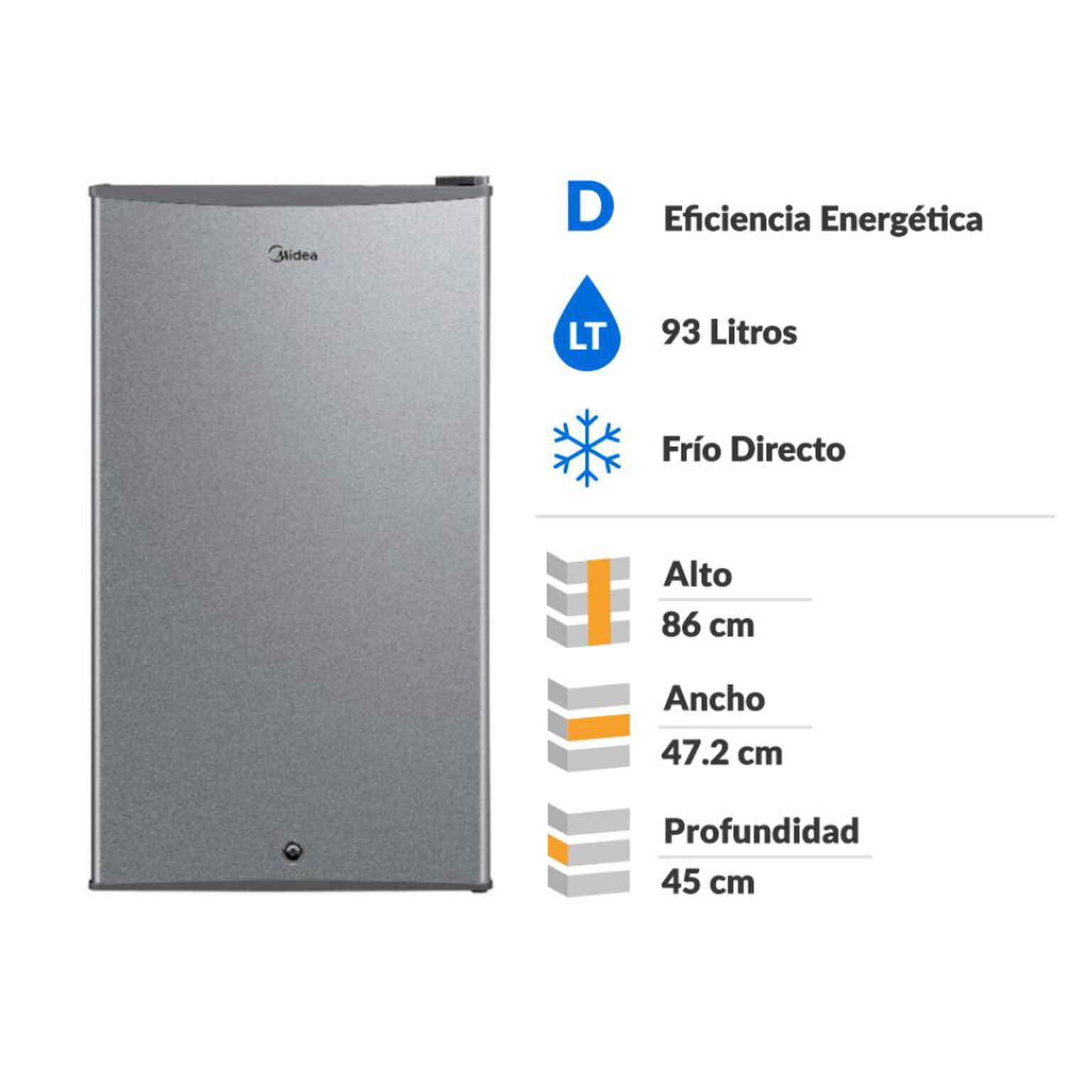 Frigobar Midea MDRD142FGE50 / Fr&iacute;o Directo / 93 Litros / D image number 1.0