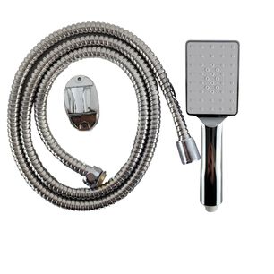 Set Ducha Tel&eacute;fono Rectangular Base Manguera 150cm Para Ba&ntilde;o