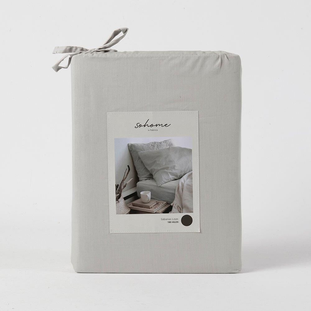 Sabanas Lisa Sohome 180h 1 Plazas Light Gray image number 2.0