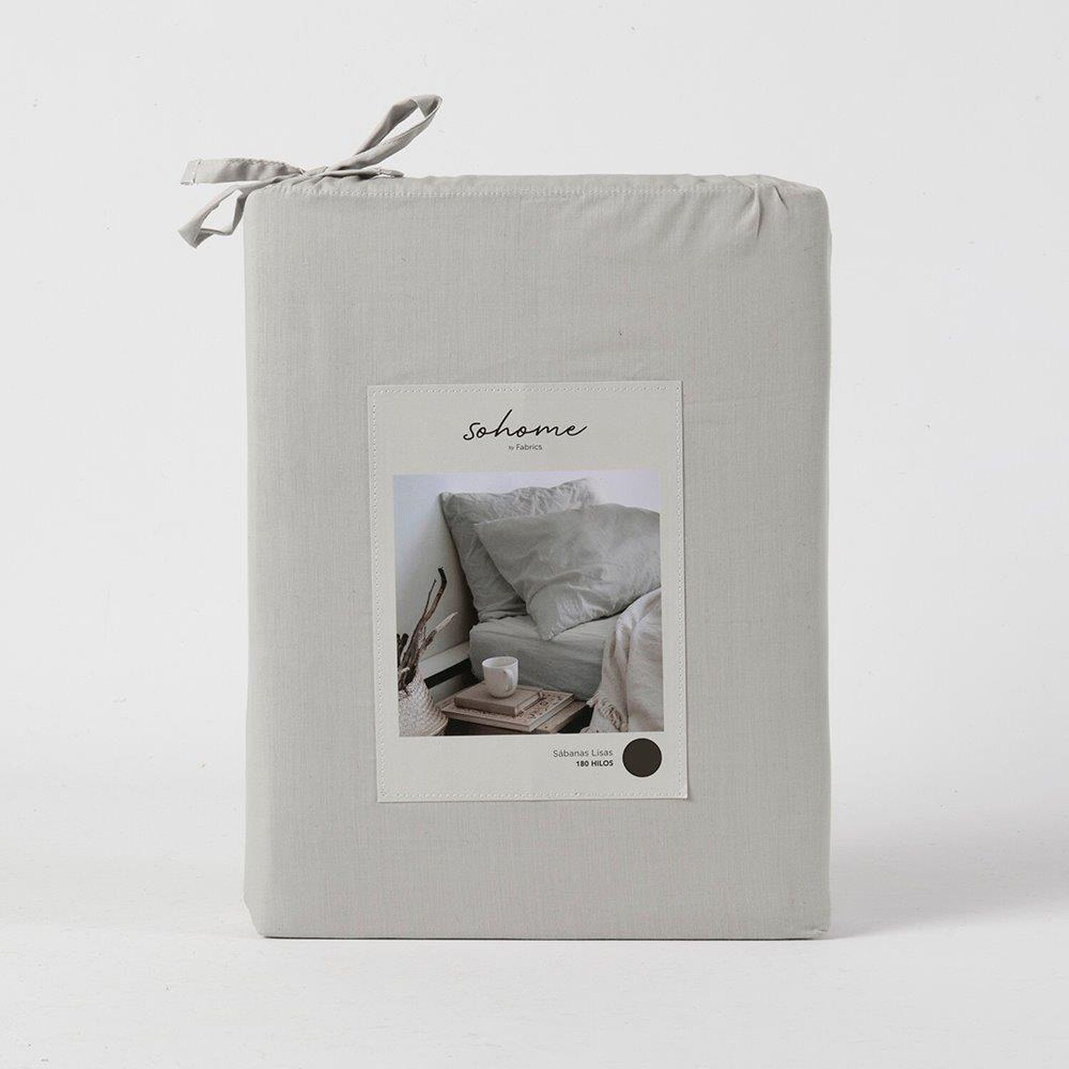 Sabanas Lisa Sohome 180h 1 Plazas Light Gray image number 2.0
