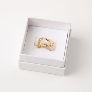 Anillo 19v69 Dorado Mujer Str336