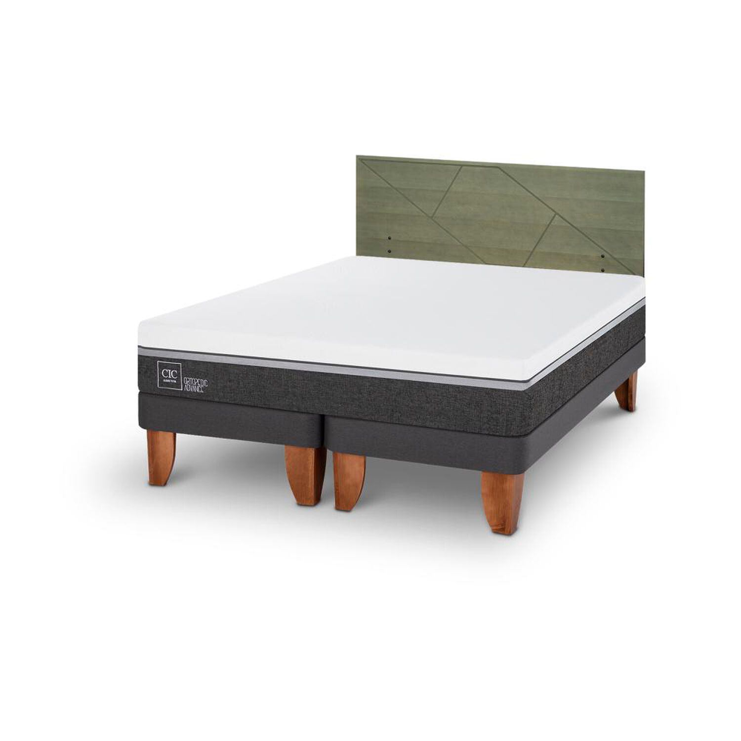 Cama Europea Cic Ortopedic Advance / King / Base Dividida + Respaldo image number 5.0