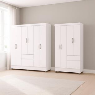 Combo Closet Vekkahome Ideal 6 Puertas + 4 Puertas 271156+271184