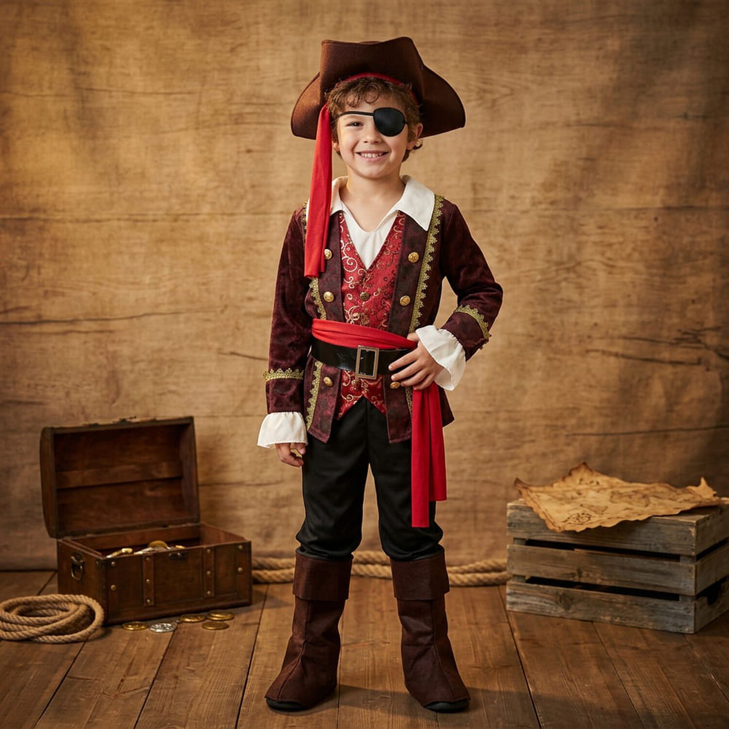 Disfraz Cosplay Pirata Corsario Piratas Infantiles Todos Ni&ntilde;o image number 36.0