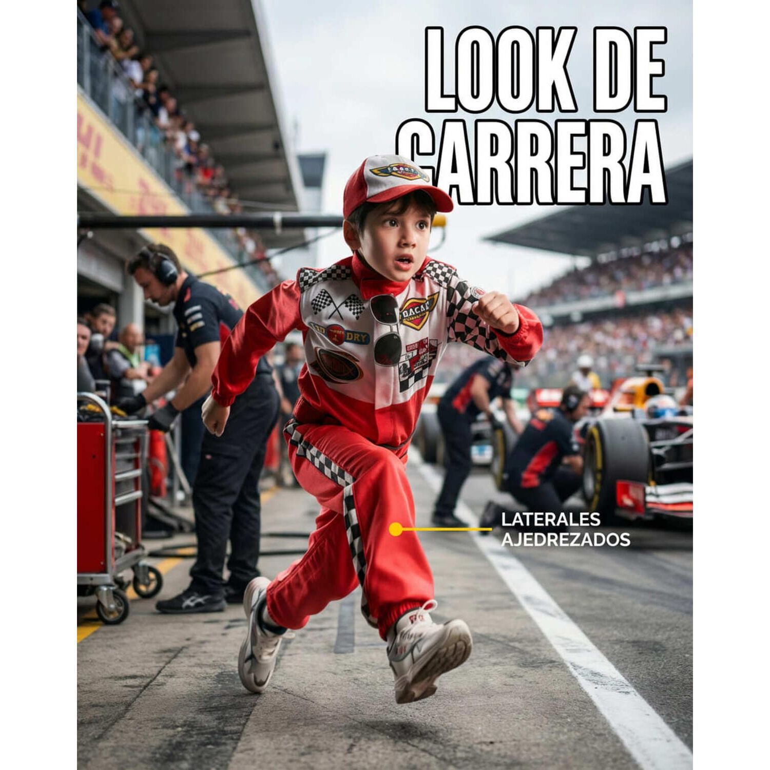 Disfraz Infantil Formula 1 Piloto image number 5.0