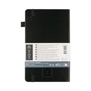 Libreta Hoja Crema Con Cuadrados 13x21cm(negro), Sakura