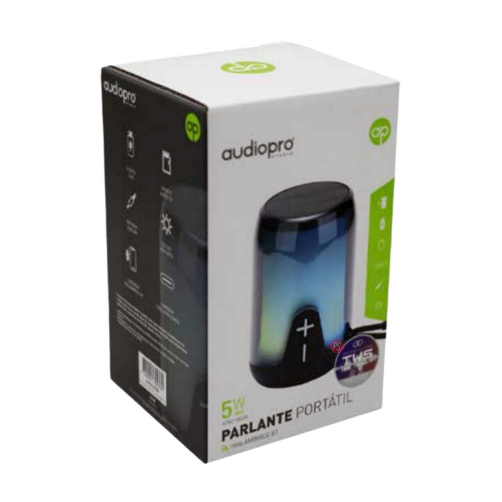 Parlante Bluetooth Rgb Tws Port&aacute;til Color Negro - Ps image number 1.0