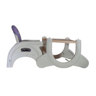 Silla De Comer Para Bebe 2 En 1 (silla + Mesa) Lila
