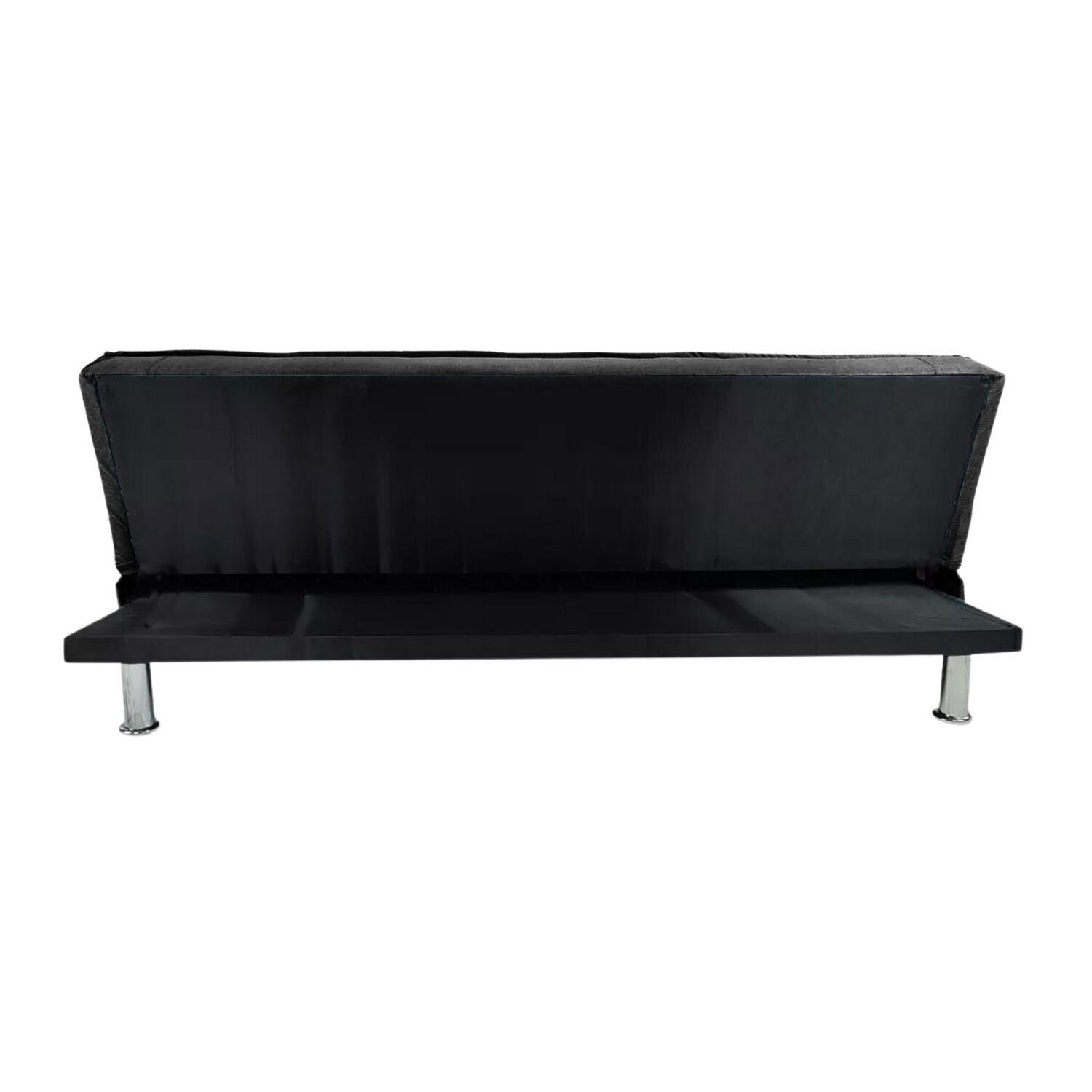 Fut&oacute;n Sof&aacute; Cama Ajustable 170x50x40 Cm Negro image number 3.0