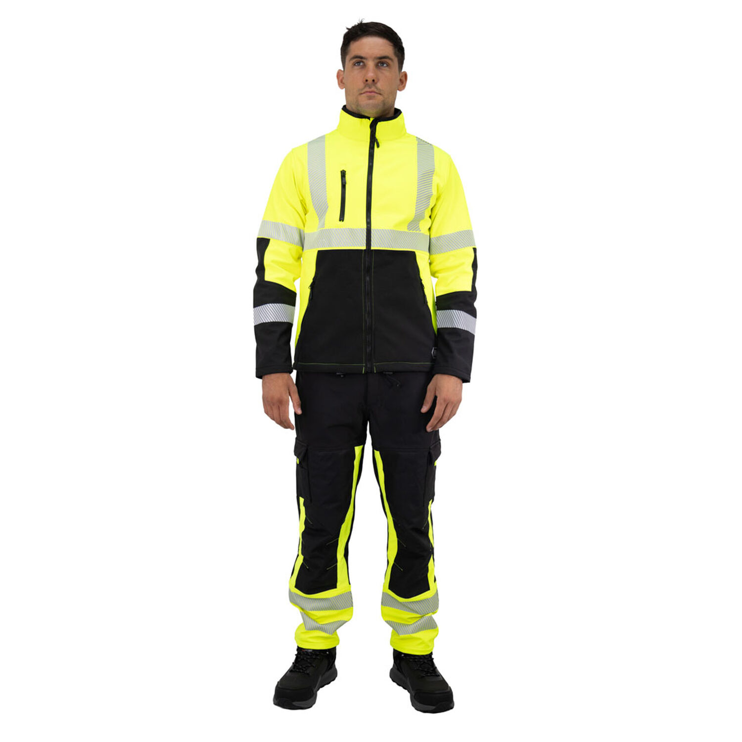 Chaqueta Softshell Hw Oklan Amarillo Fluor image number 0.0