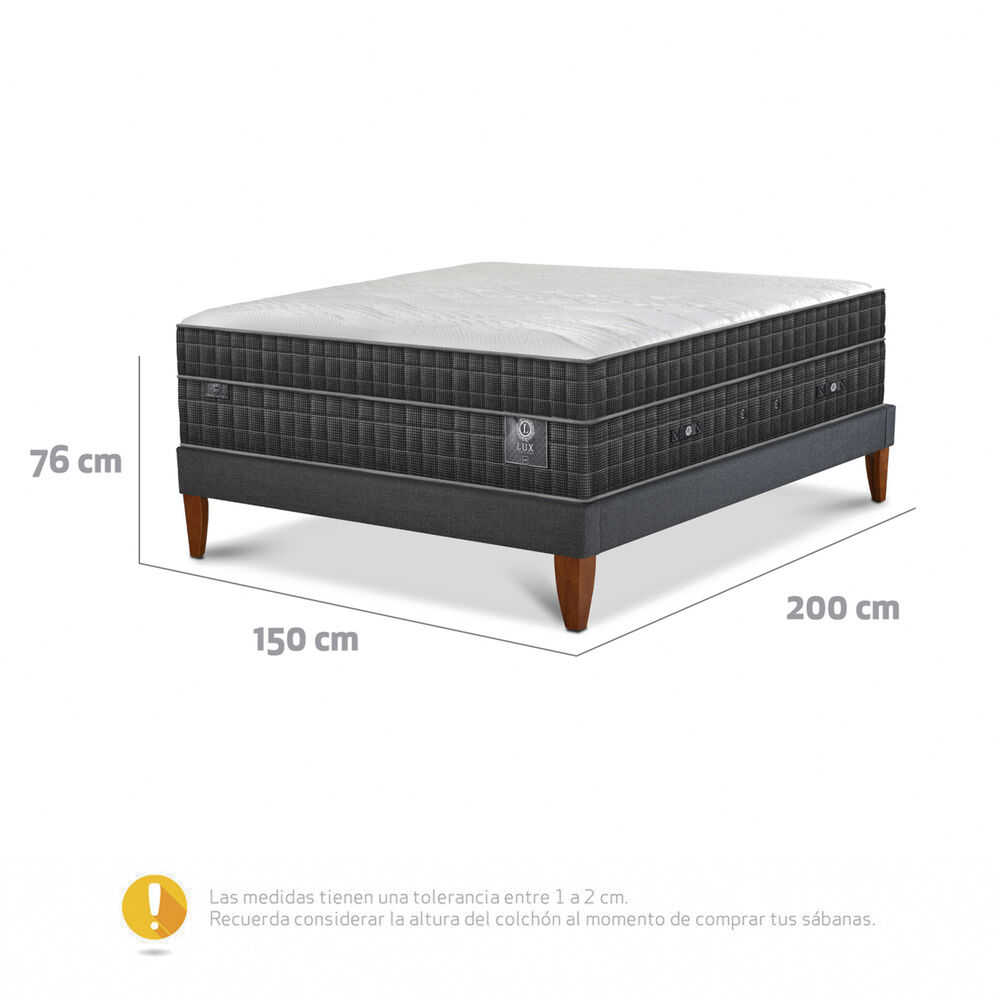 Cama Europea Cic Lux / 2 Plazas image number 10.0