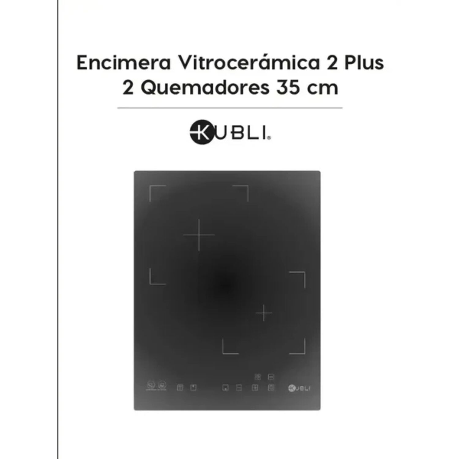 Encimera Vitrocer&aacute;mica 2 Quemadores 35 Cm Kubli Plus image number 4.0