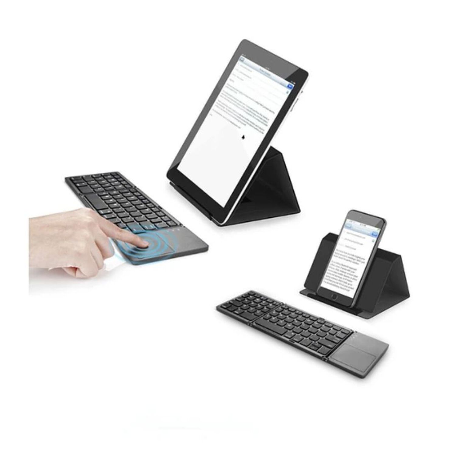 Teclado Plegable Gris Touchpad image number 2.0